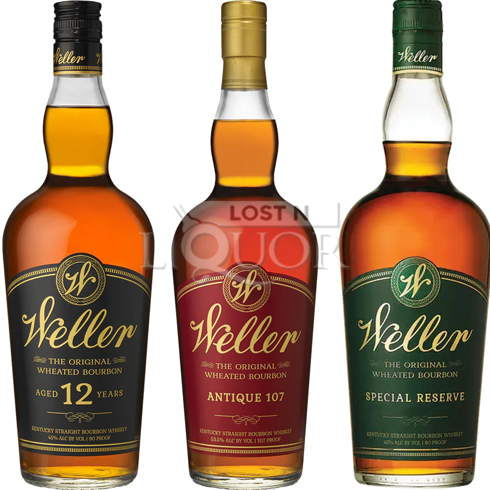 W.L Weller 12 Year, Antique 107, & Special Reserve Bourbon Bundle_LostNLiquor.com