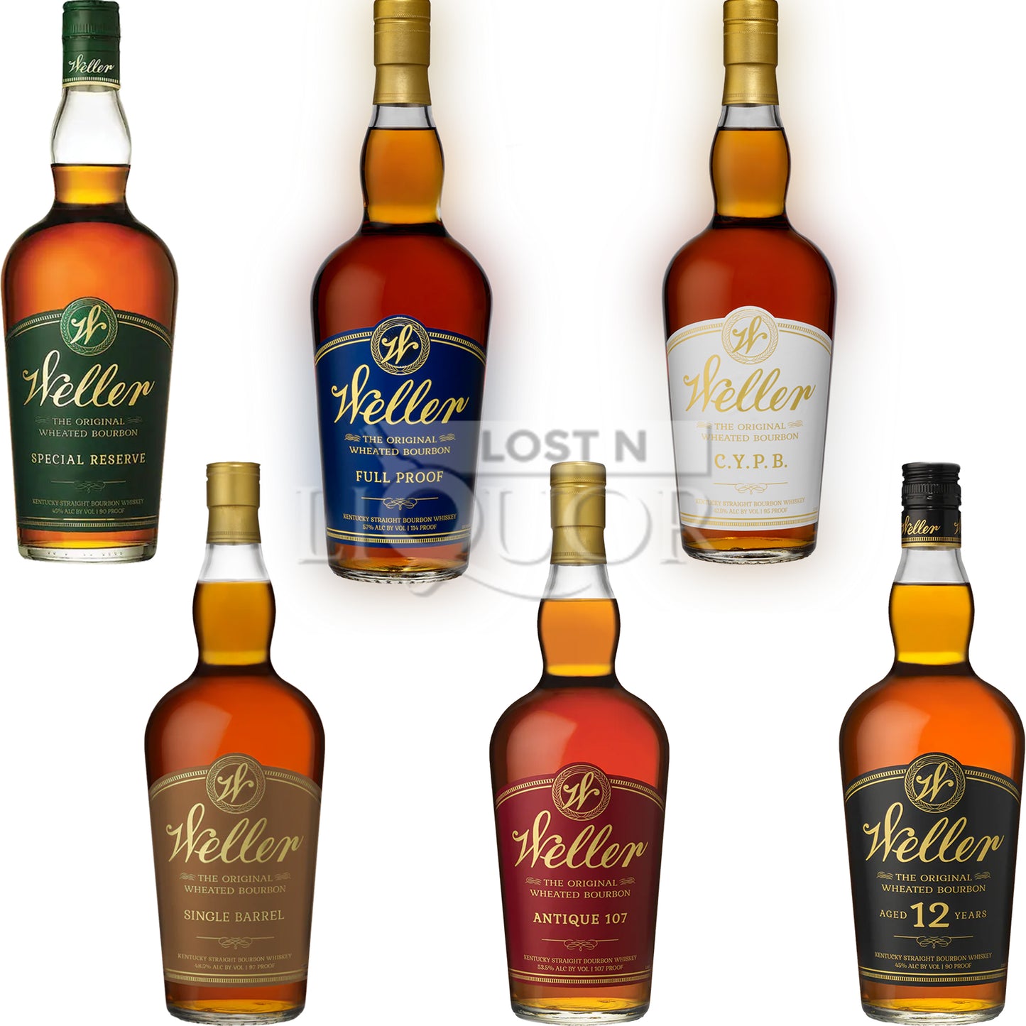 W.L. Weller Bourbon Full Lineup Bundle_LostNLiquor.com