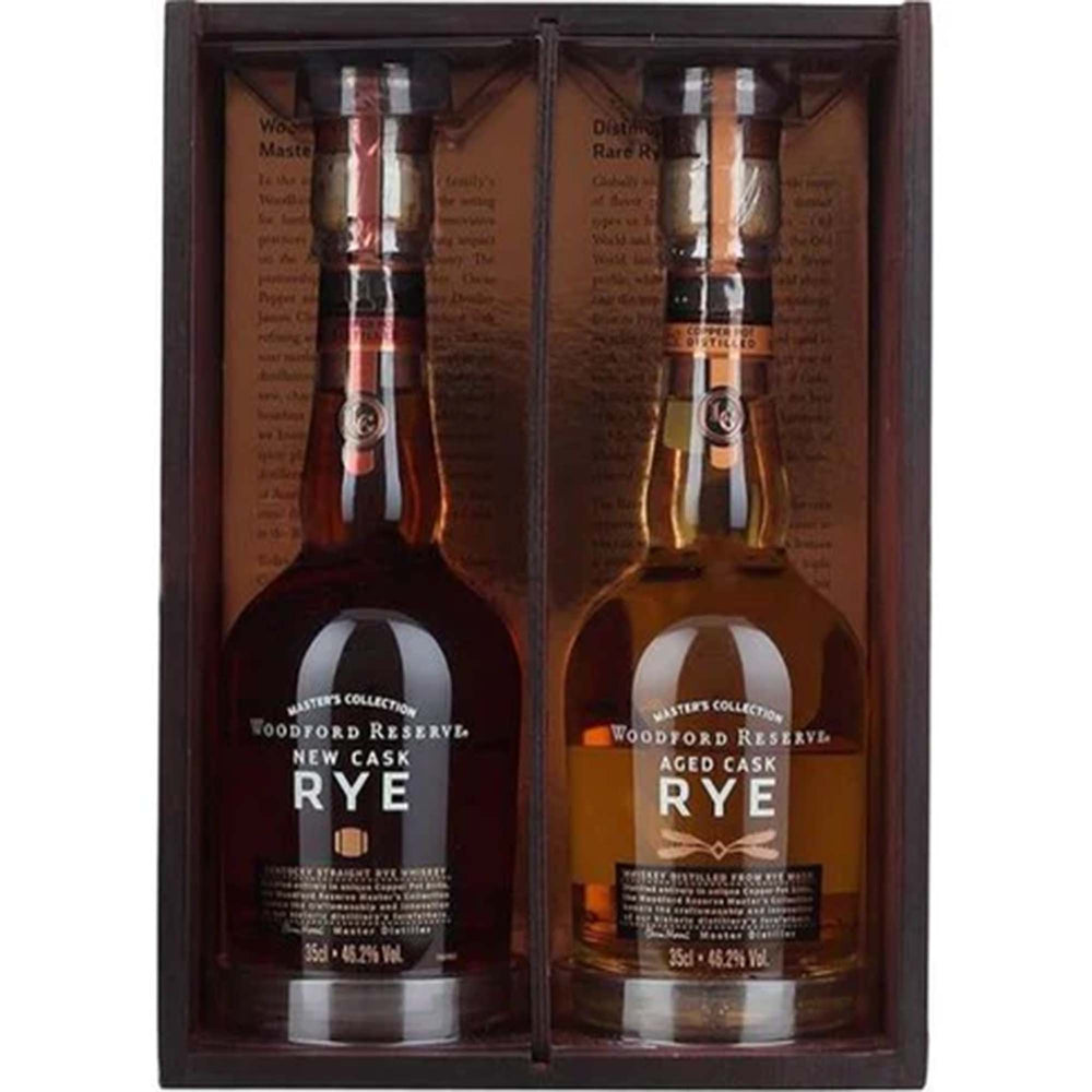 Woodford Reserve Master's New Cask Rye and Aged Cask Rye Whiskey 375ml