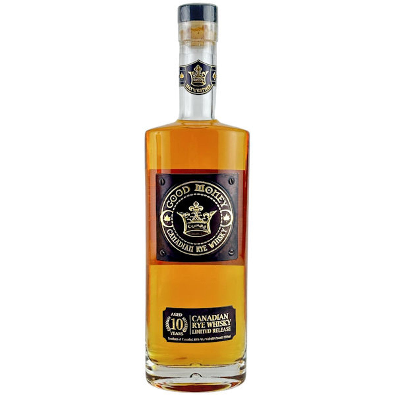Good Money Rye Whiskey 10 Year Limited Release
