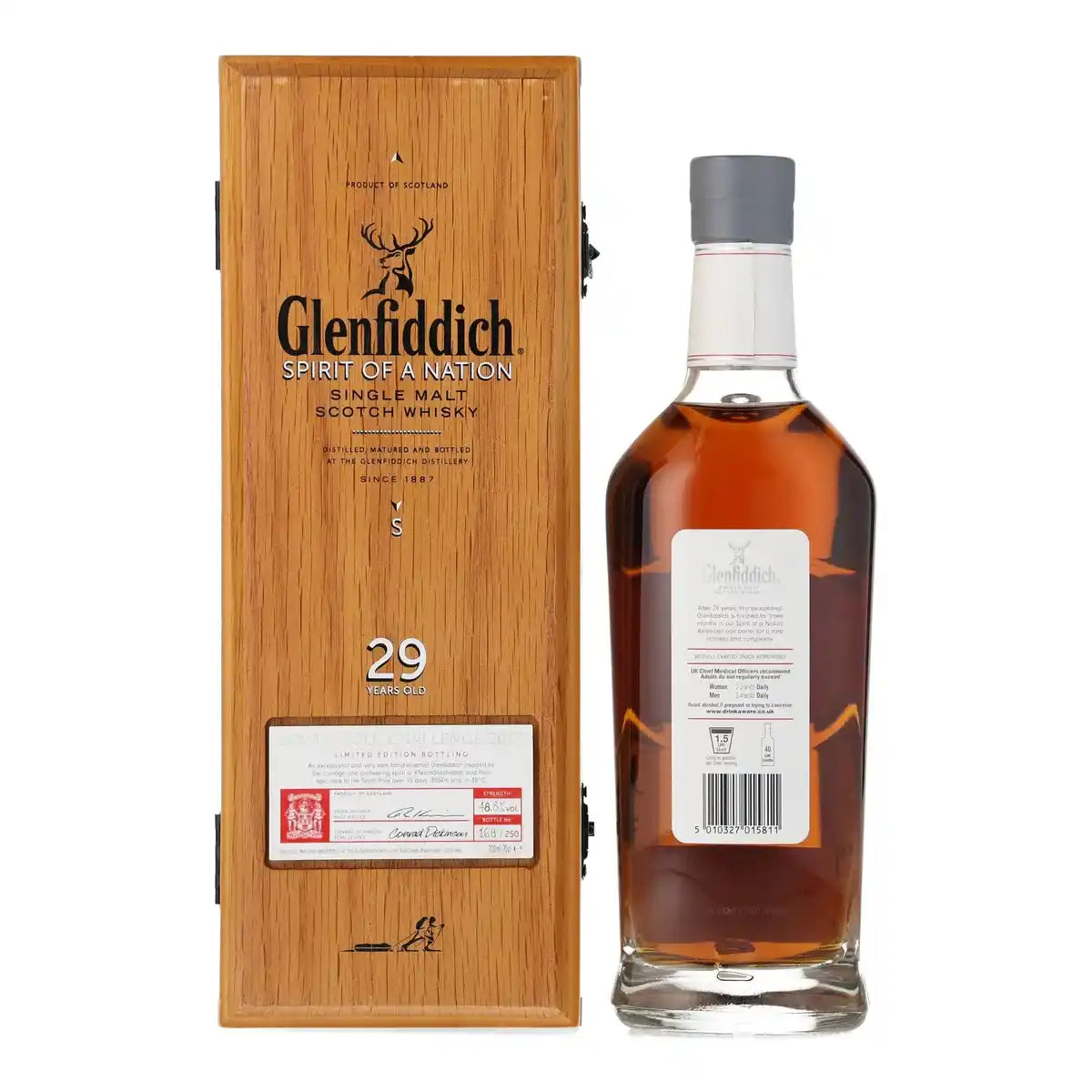 Glenfiddich 29 Year Spirit of a Nation Single Malt Scotch with box