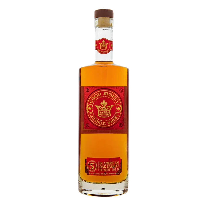 Good Money Canadian Whisky Aged In American Oak Barrels Lot 50 5 Yr 80